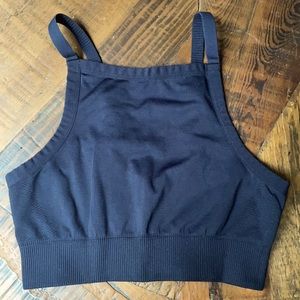 AERIE black high neck bra / bralette size XS